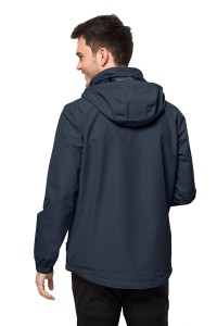 Вітрівка чоловіча Jack Wolfskin STORMY POINT 2L JKT M темно-синя 1111142-1010 изображение 3