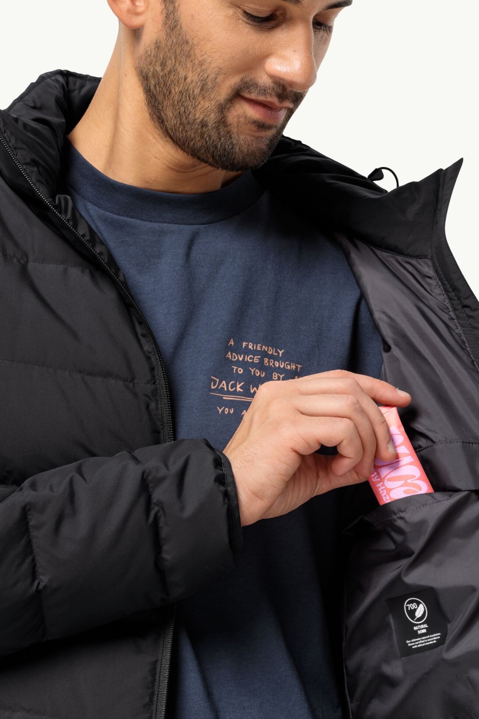 Куртка чоловіча Jack Wolfskin COLONIUS JKT M чорна 1207431-6000 — фото 4