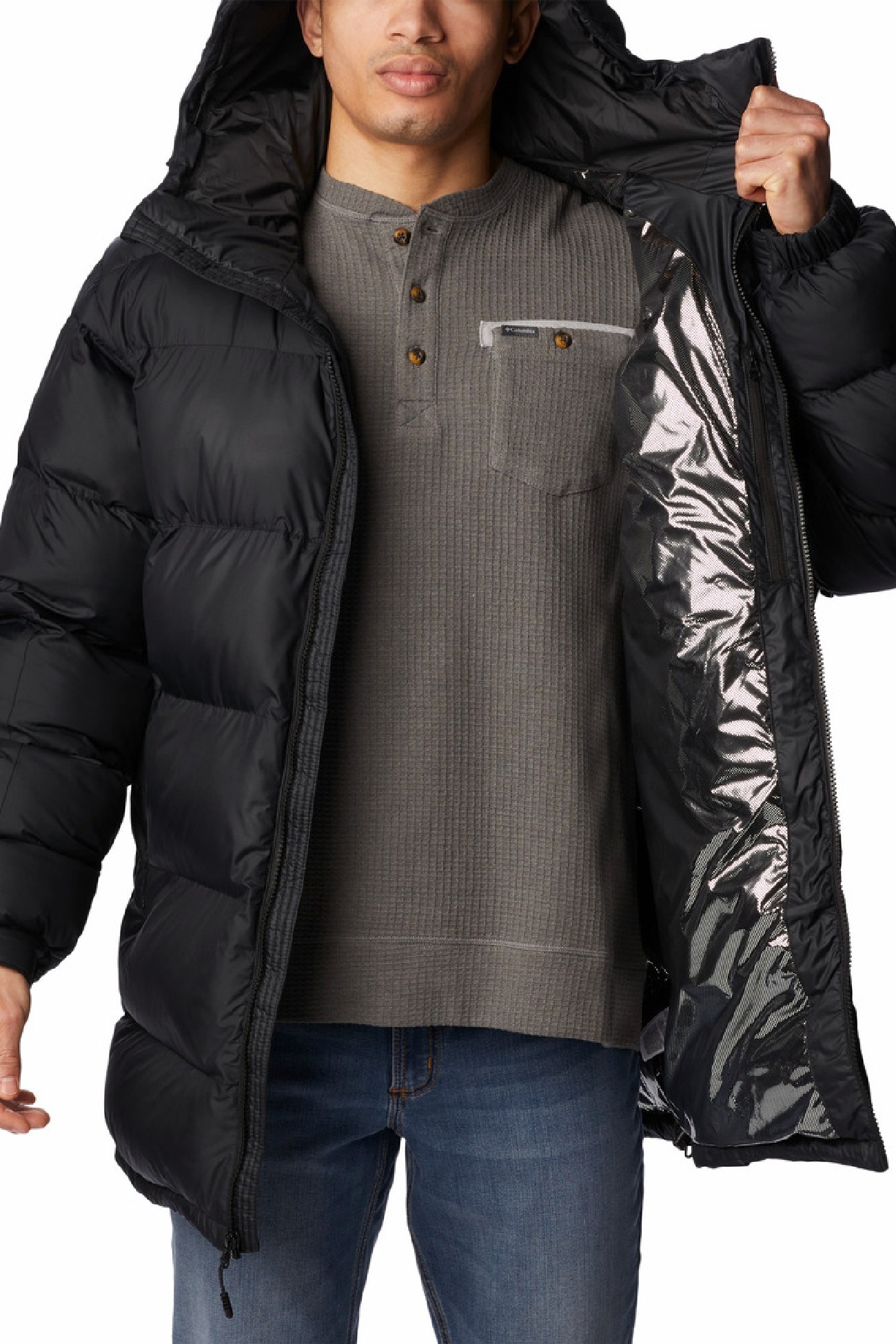 Куртка мужская Columbia Pike Lake™ Parka черная 2050921-010 изображение 4