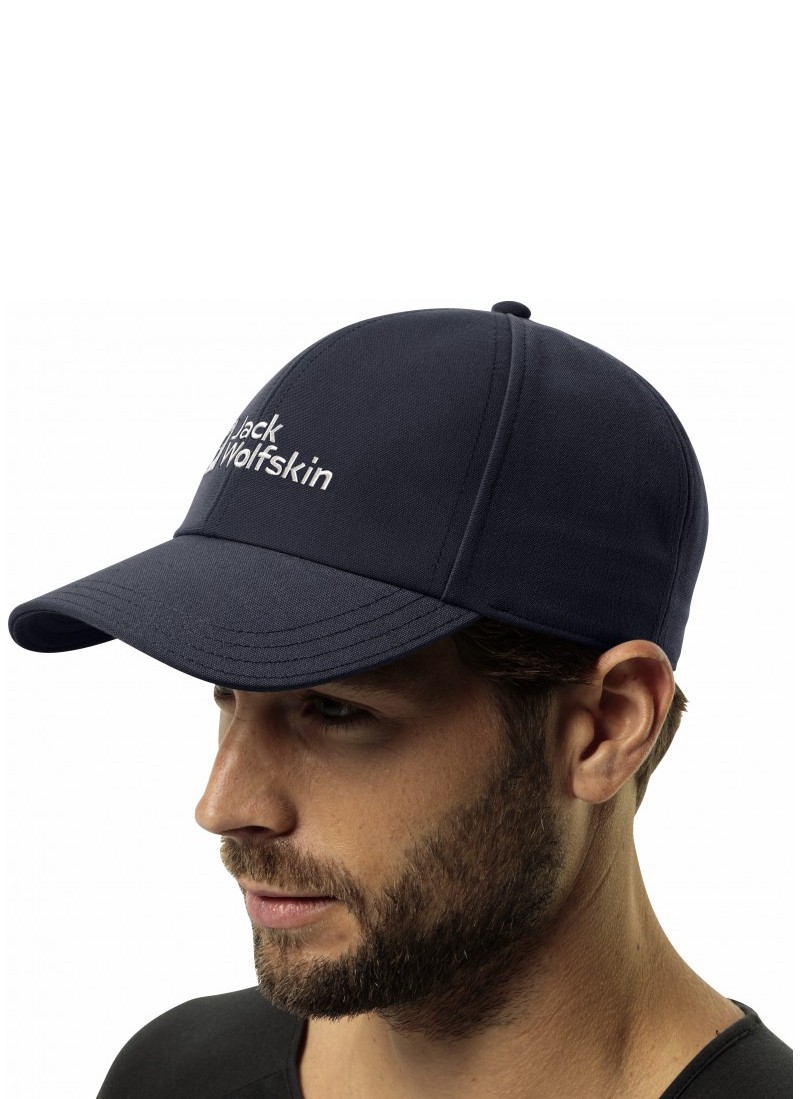 Бейсболка Jack Wolfskin BASEBALL CAP темно-синя 1900675-1010 — фото 3