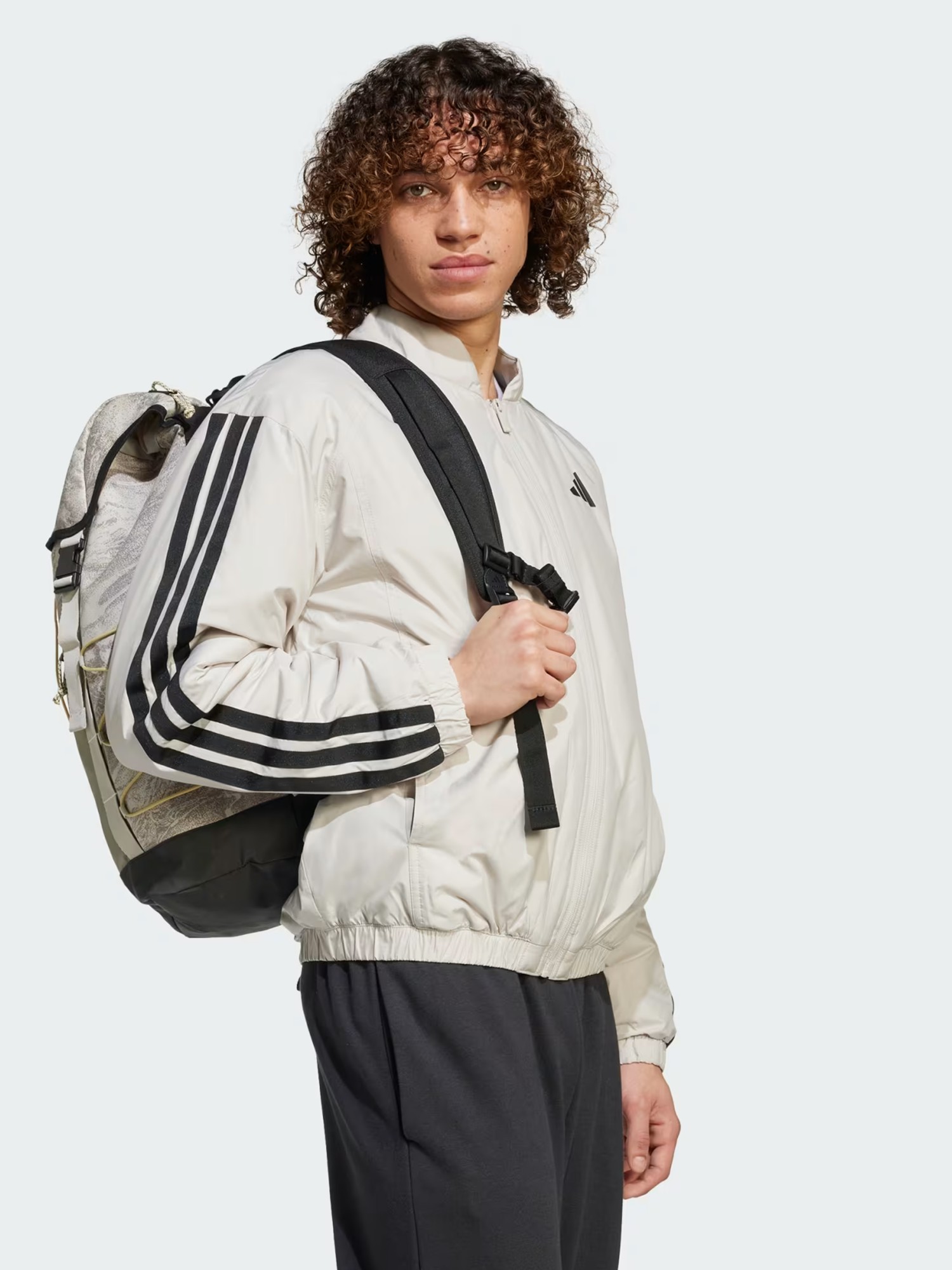 Куртка чоловіча Adidas ESS 3S INS B J бежева JD1293 изображение 4