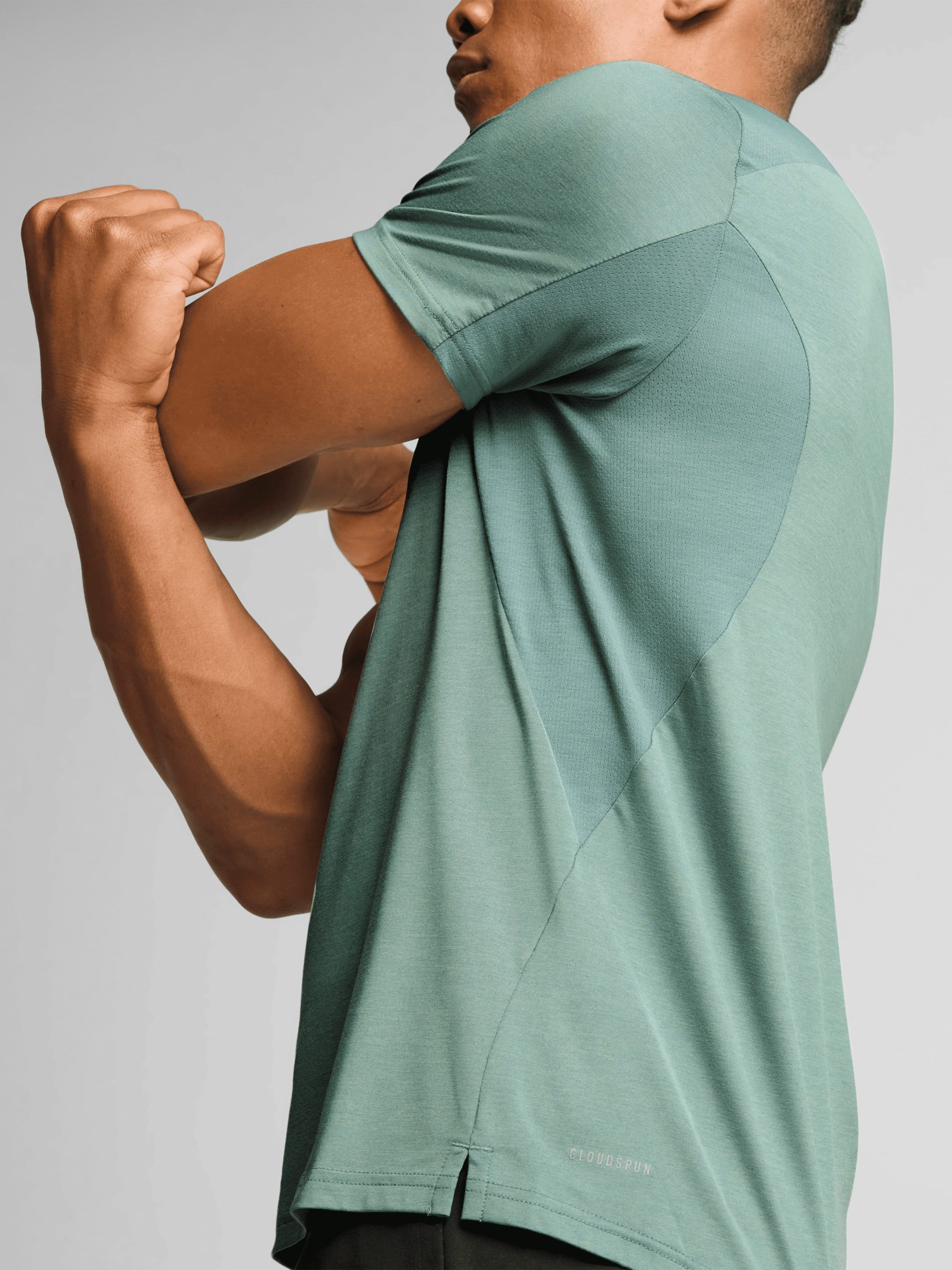 Футболка мужская Puma CLOUDSPUN SOFT BREATHABLE T зеленая 52671230 изображение 5