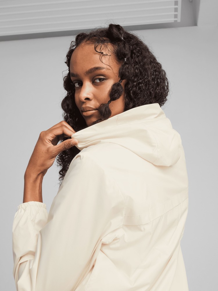 Ветровка женская Puma Ess Regular Windbreaker бежевая 68513387 изображение 4