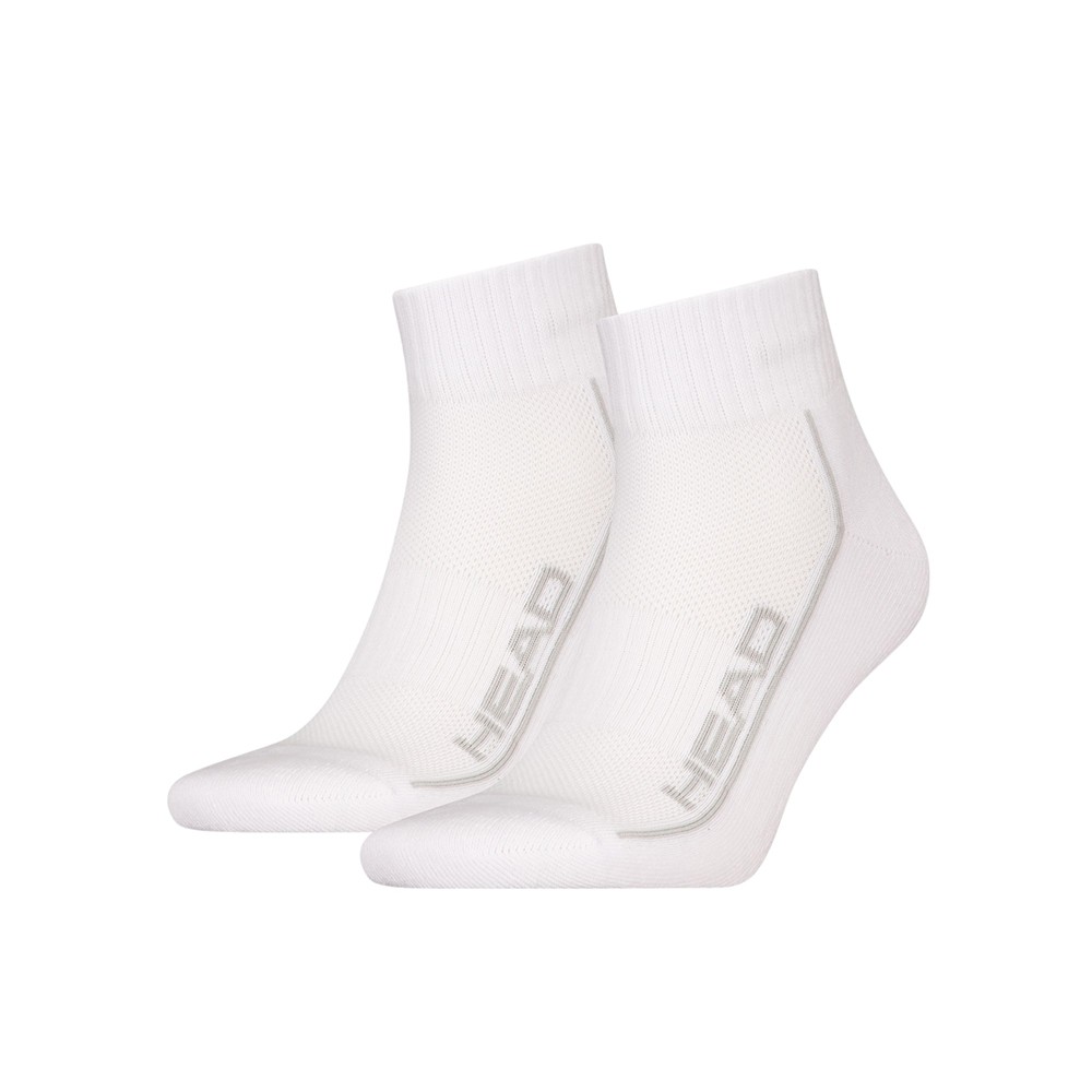 Носки унисекс HEAD ALL SPORTS PERFORMANCE QUARTER 2P белые 701229022002