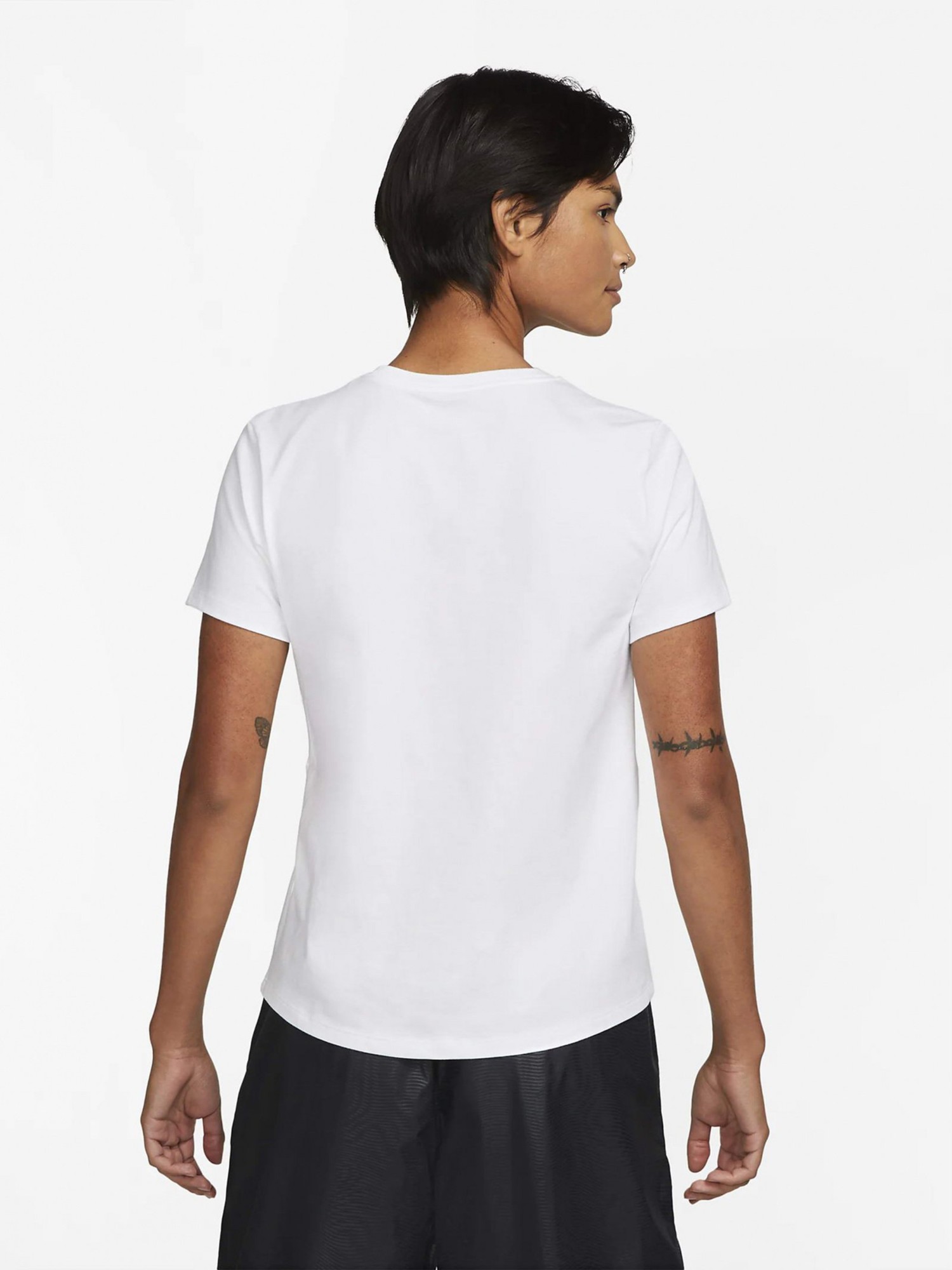 Футболка женская Nike W NSW CLUB SS TEE ICN FTRA белая DX7906-100 изображение 3