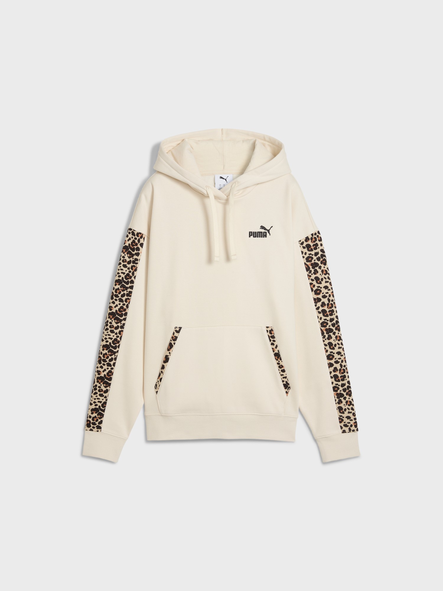 Толстовка женская Puma ESS GRAPHIC Animal Comfort Hoodie FL молочная 68808487 изображение 5