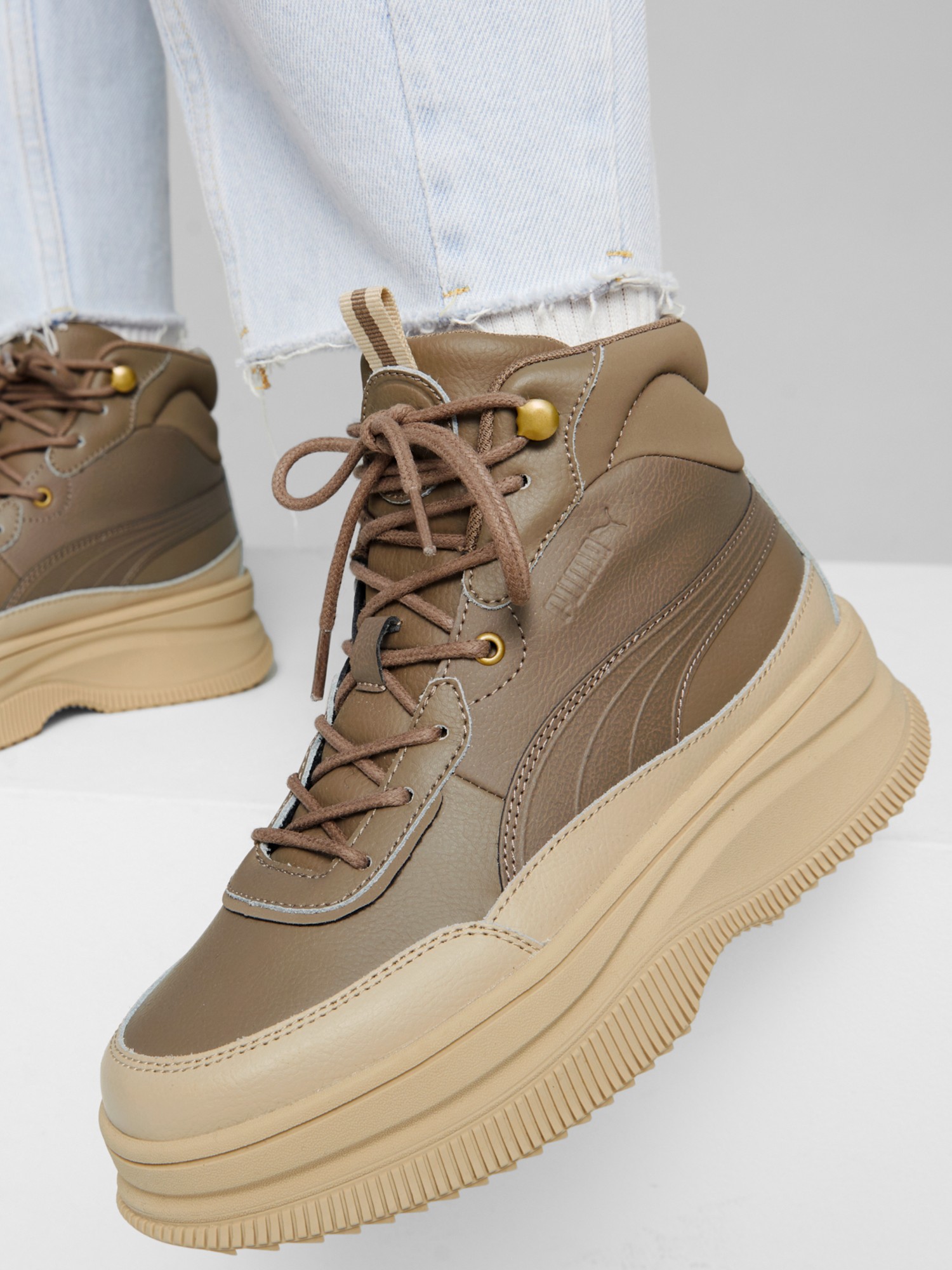 Ботинки женские Puma Mayra коричневые 39231605 изображение 7