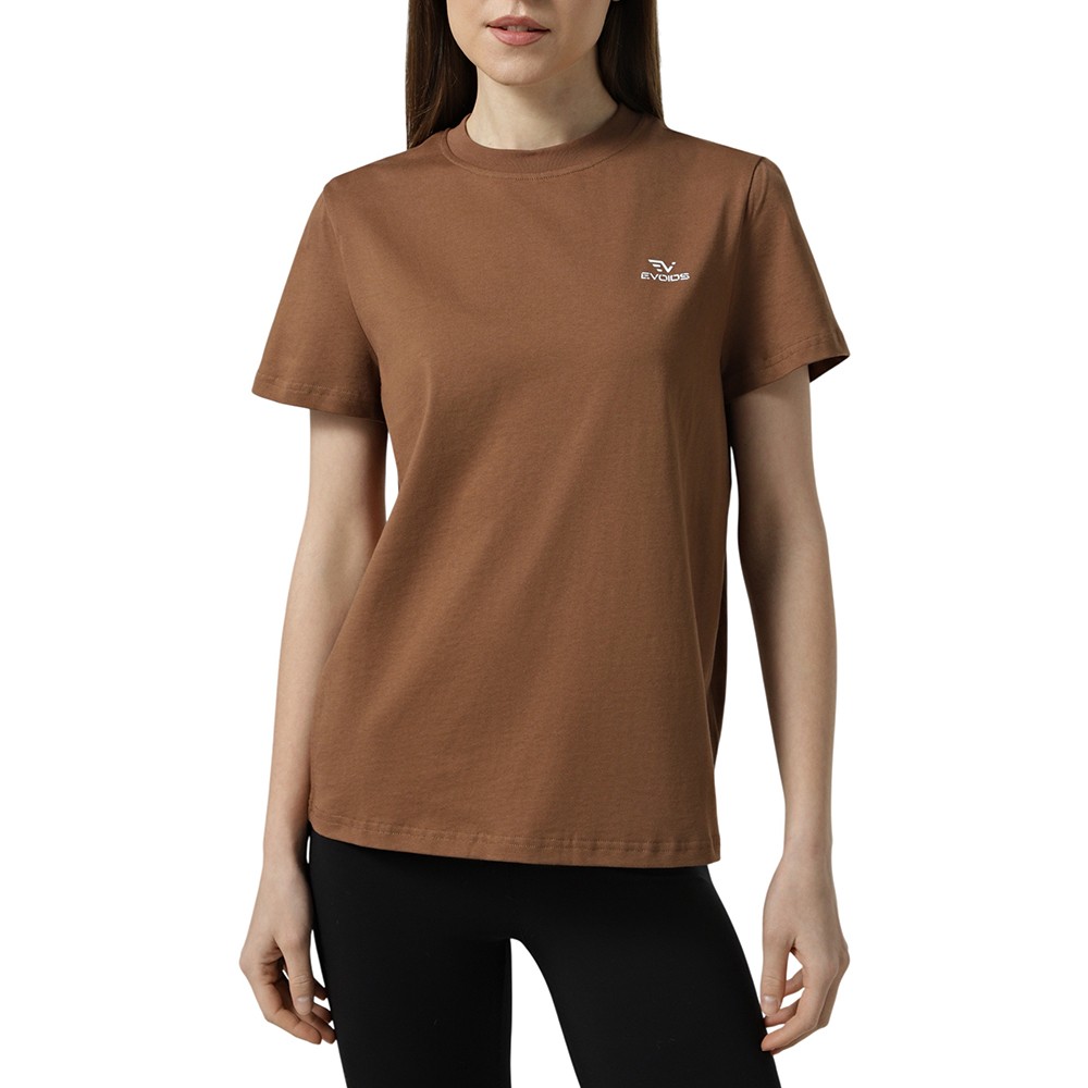 Футболка женская Evoids Sierra коричневая 202605-200