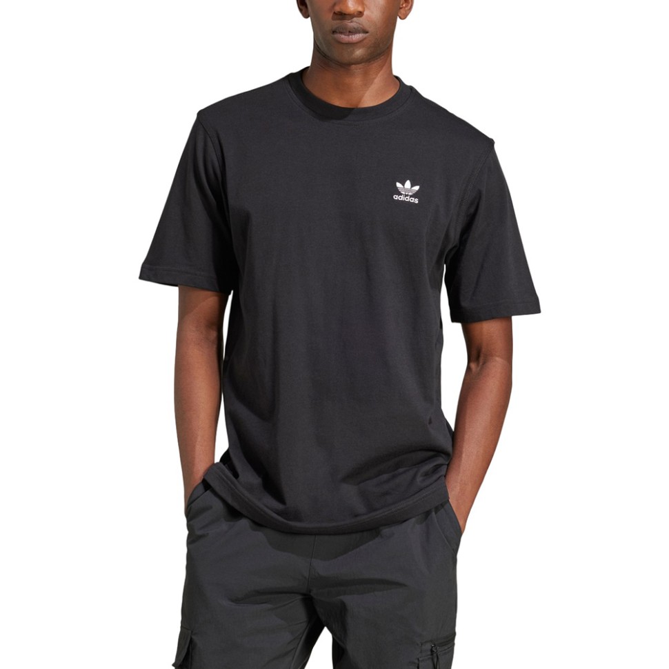 Футболка мужская Adidas TREFOIL ESS TEE черная JI8545