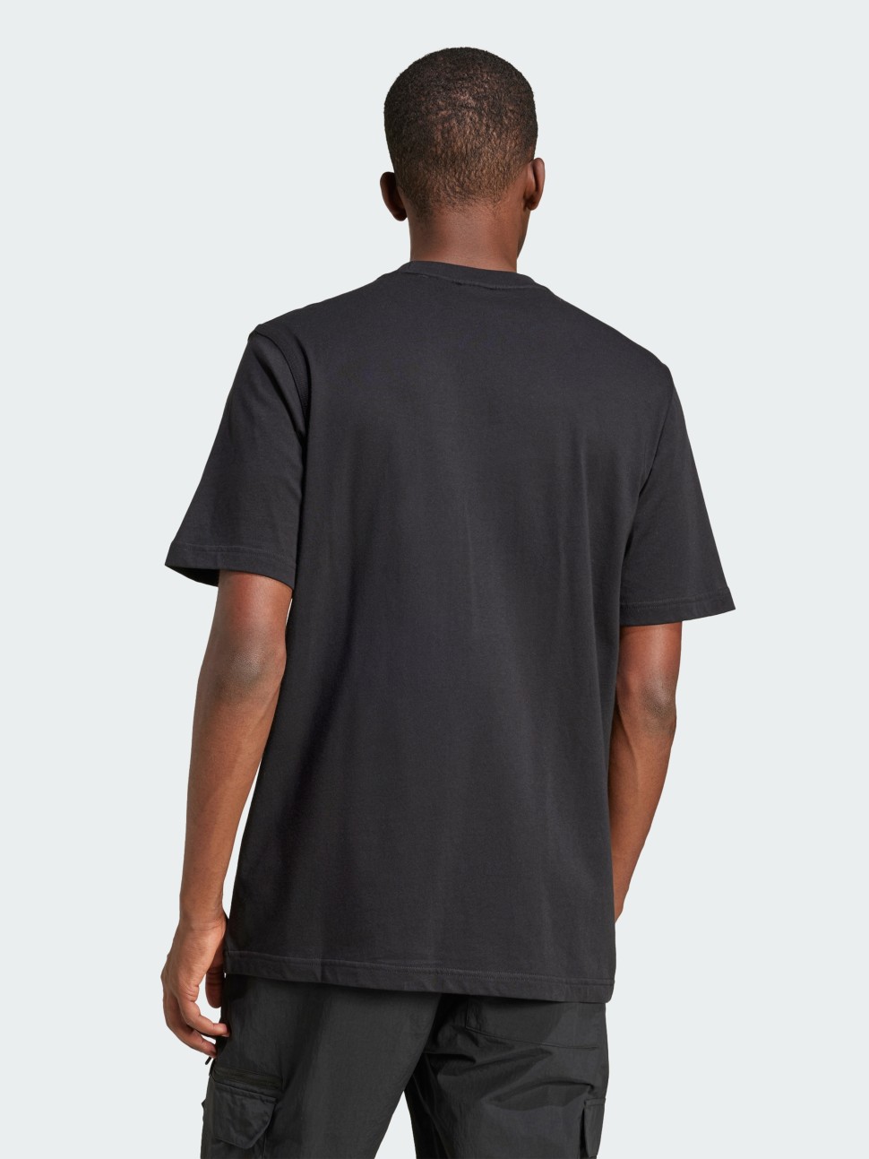 Футболка мужская Adidas TREFOIL ESS TEE черная JI8545 — фото 3
