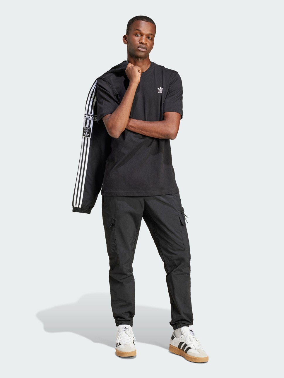 Футболка мужская Adidas TREFOIL ESS TEE черная JI8545 — фото 6