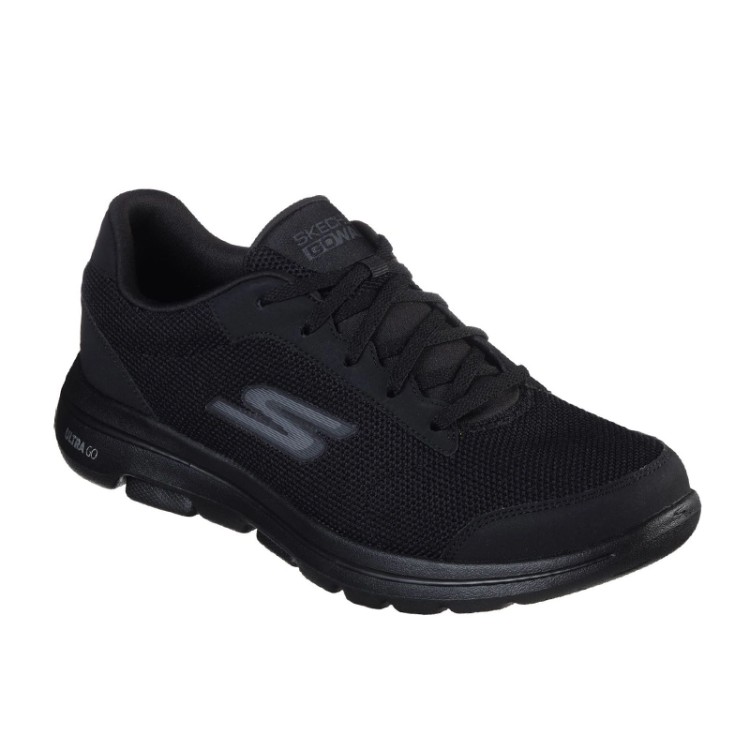 Кроссовки мужские Skechers Go Walk 5 Demitasse черные 55519 BBK           
            изображение 1