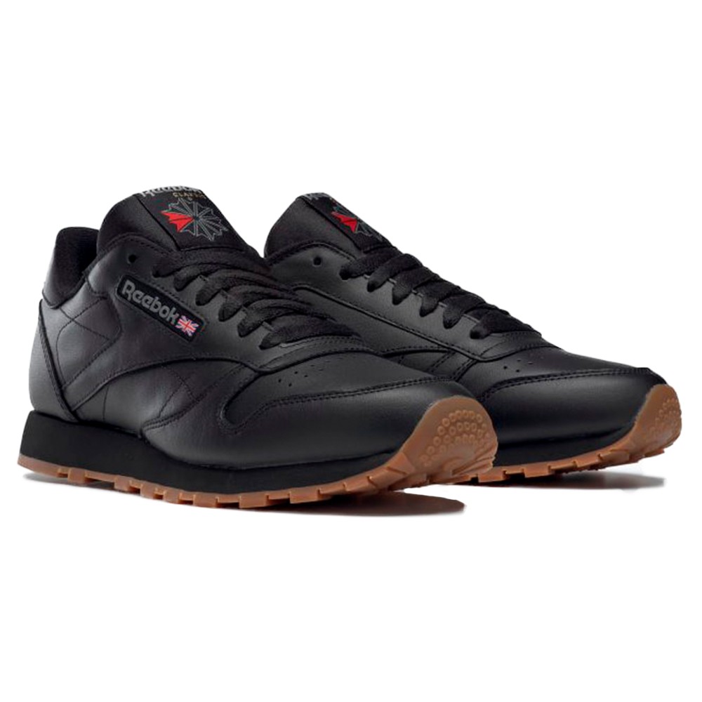 Кроссовки мужские Reebok Cl Lthr черные 49800 изображение 3
