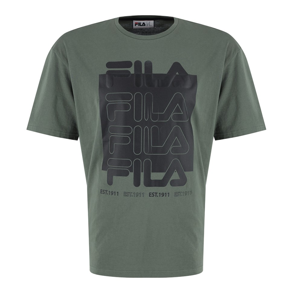 Футболка мужская Fila хаки 110544-G4 — Sport City Футболка мужская Fila хаки 110544-G4
