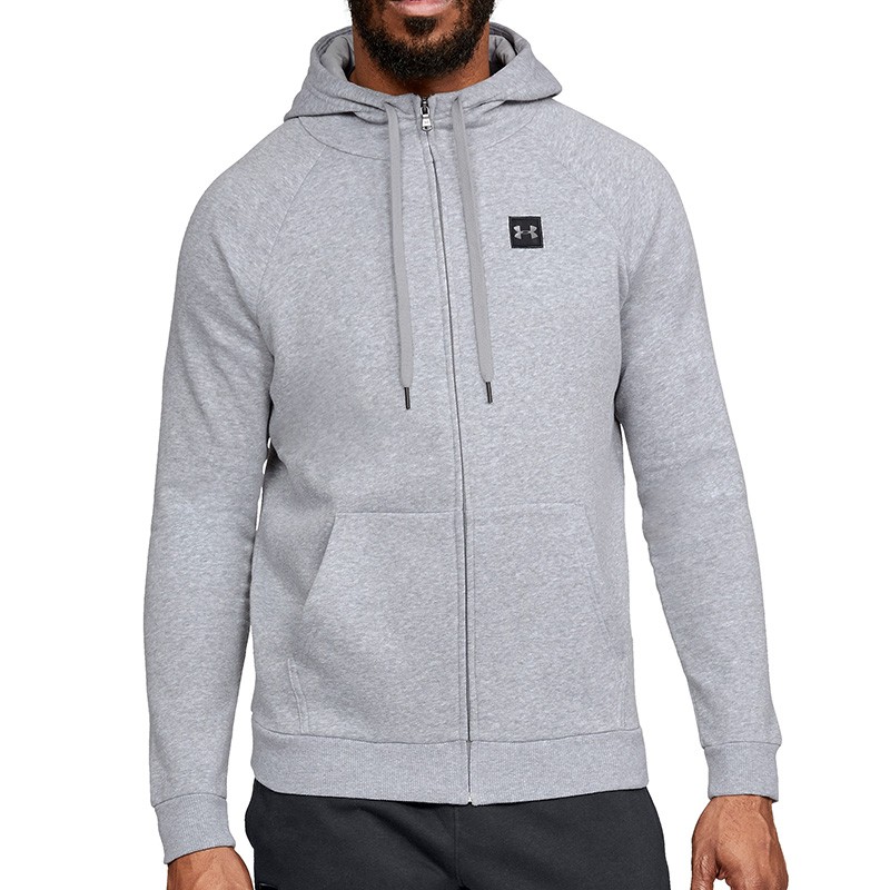 Толстовка мужская Under Armour RIVAL FLEECE FZ серая 1320737-036 — фото 2