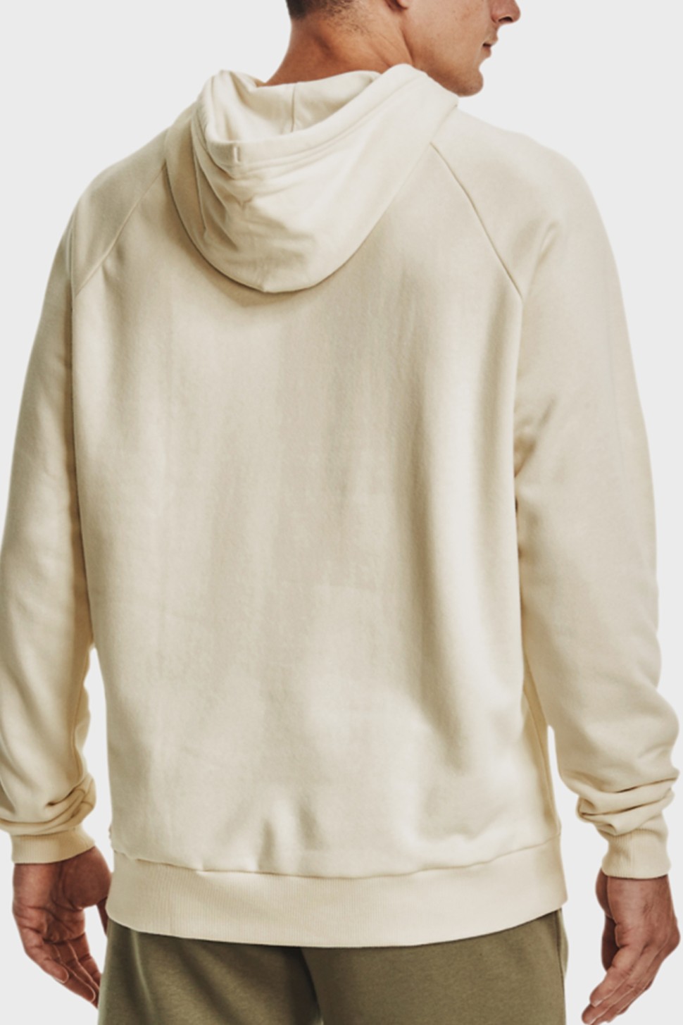 Толстовка мужская Under Armour UA Rival Fleece Big Logo HD бежевая 1357093-279 — фото 3