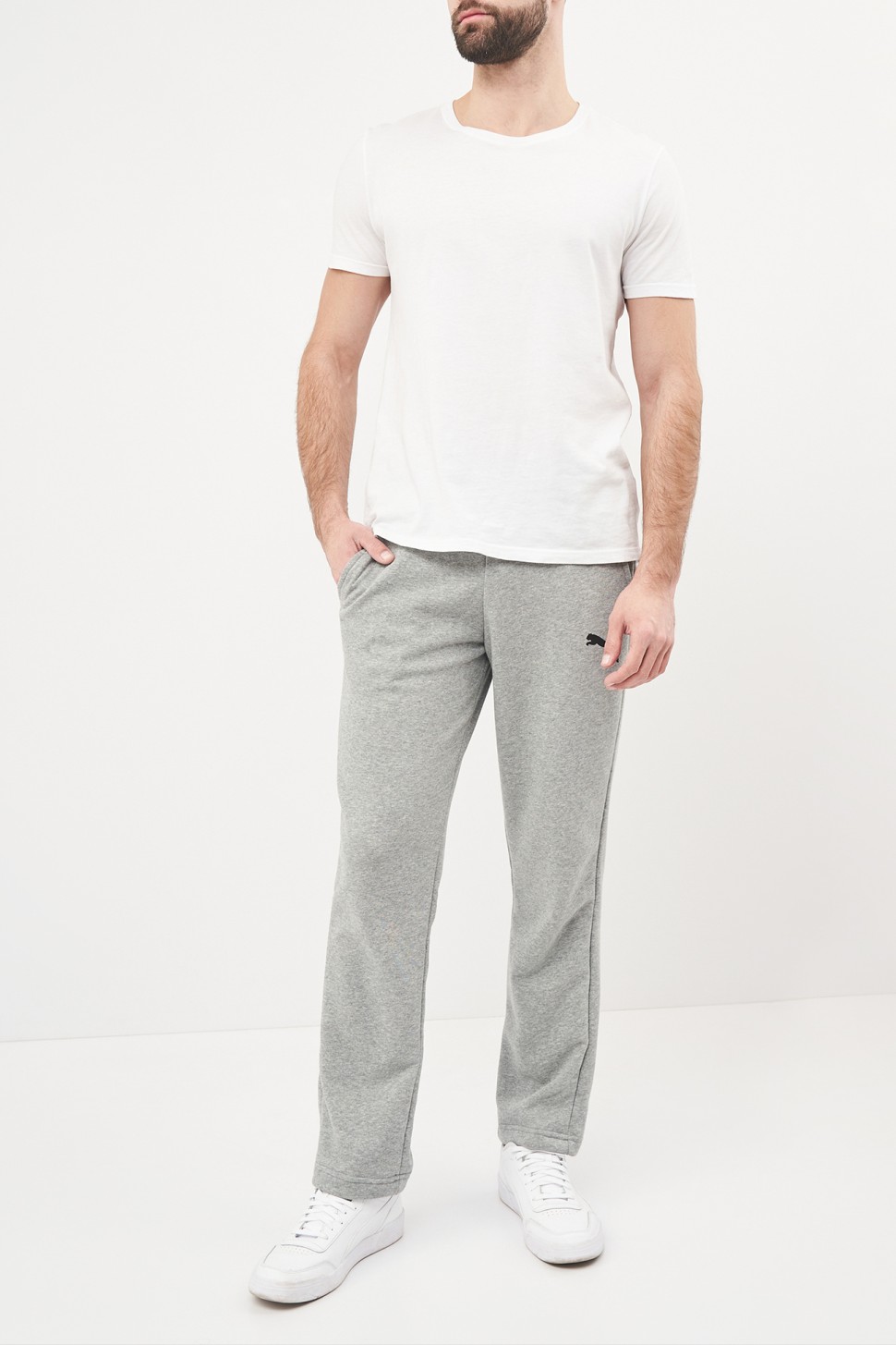 Штани чоловічі Puma ESS Logo Pants сірі 58672053 — фото 2