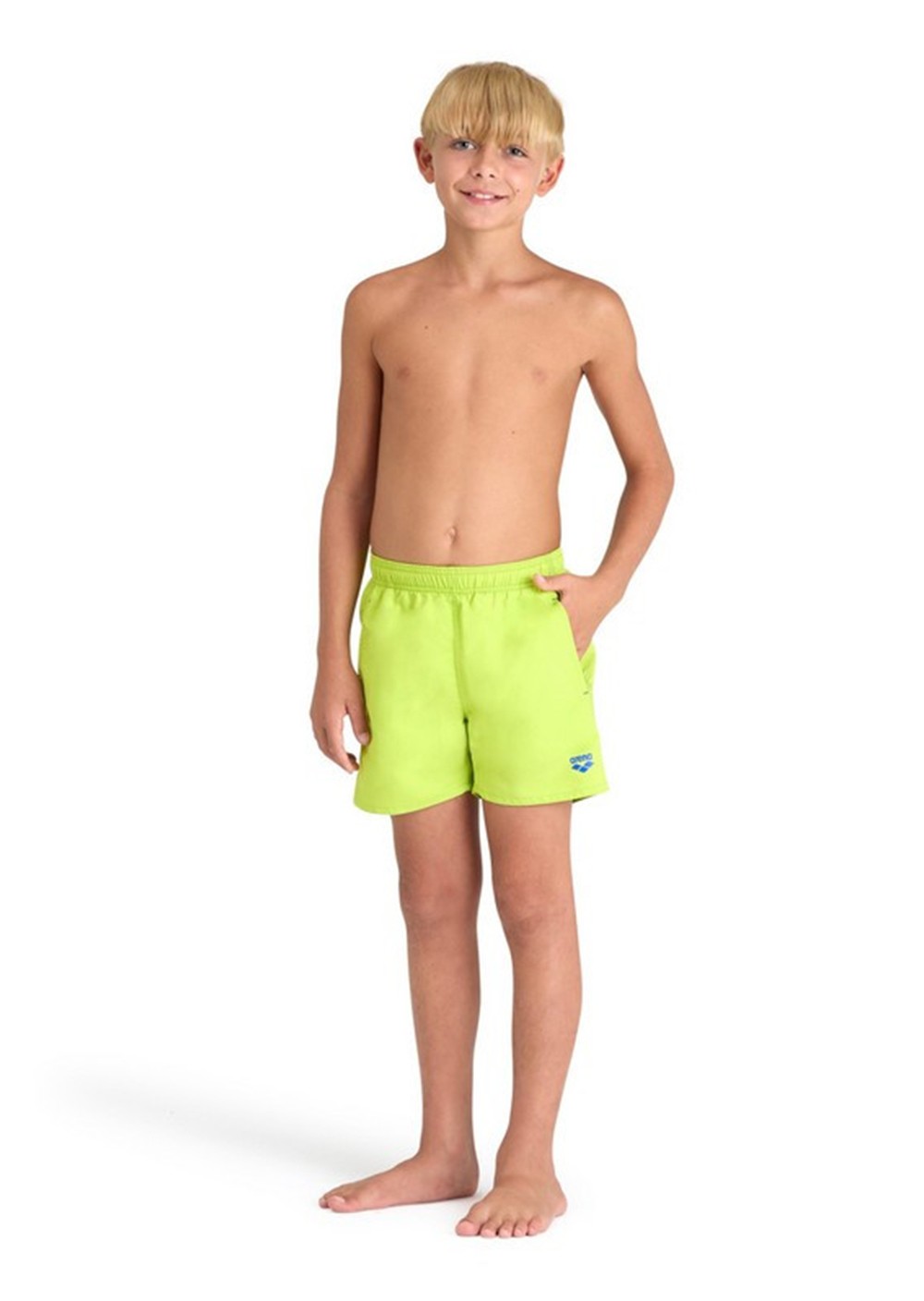 Шорти дитячі Arena  BEACH BOXER SOLID R зелені 006447-688 изображение 2