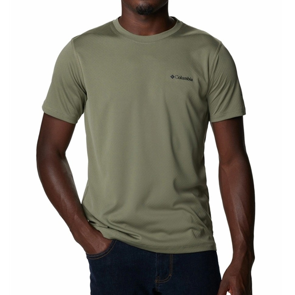 Футболка чоловіча Columbia Zero Rules ™ Short Sleeve Shirt зелена 1533313-397 изображение 1