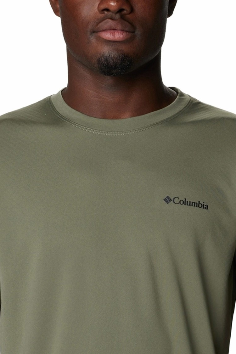 Футболка чоловіча Columbia Zero Rules ™ Short Sleeve Shirt зелена 1533313-397 изображение 3