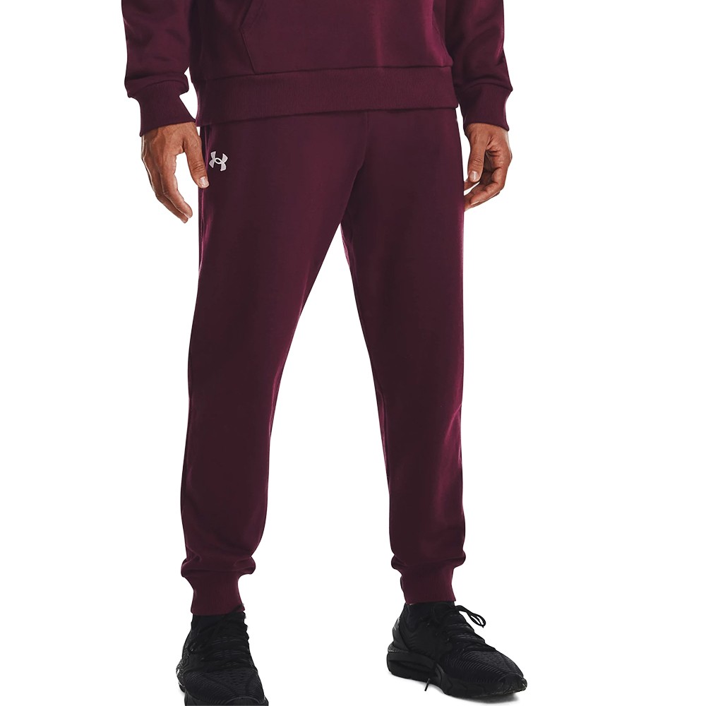 Штани чоловічі Under Armour UA Rival Fleece Joggers бордові 1379774-600 изображение 1