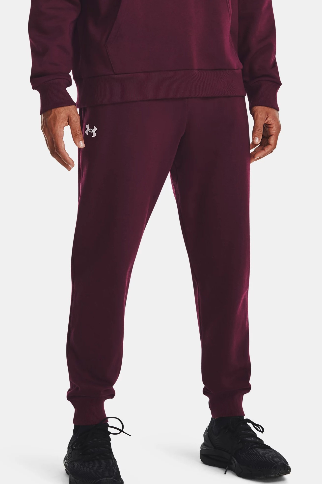 Штани чоловічі Under Armour UA Rival Fleece Joggers бордові 1379774-600 изображение 2