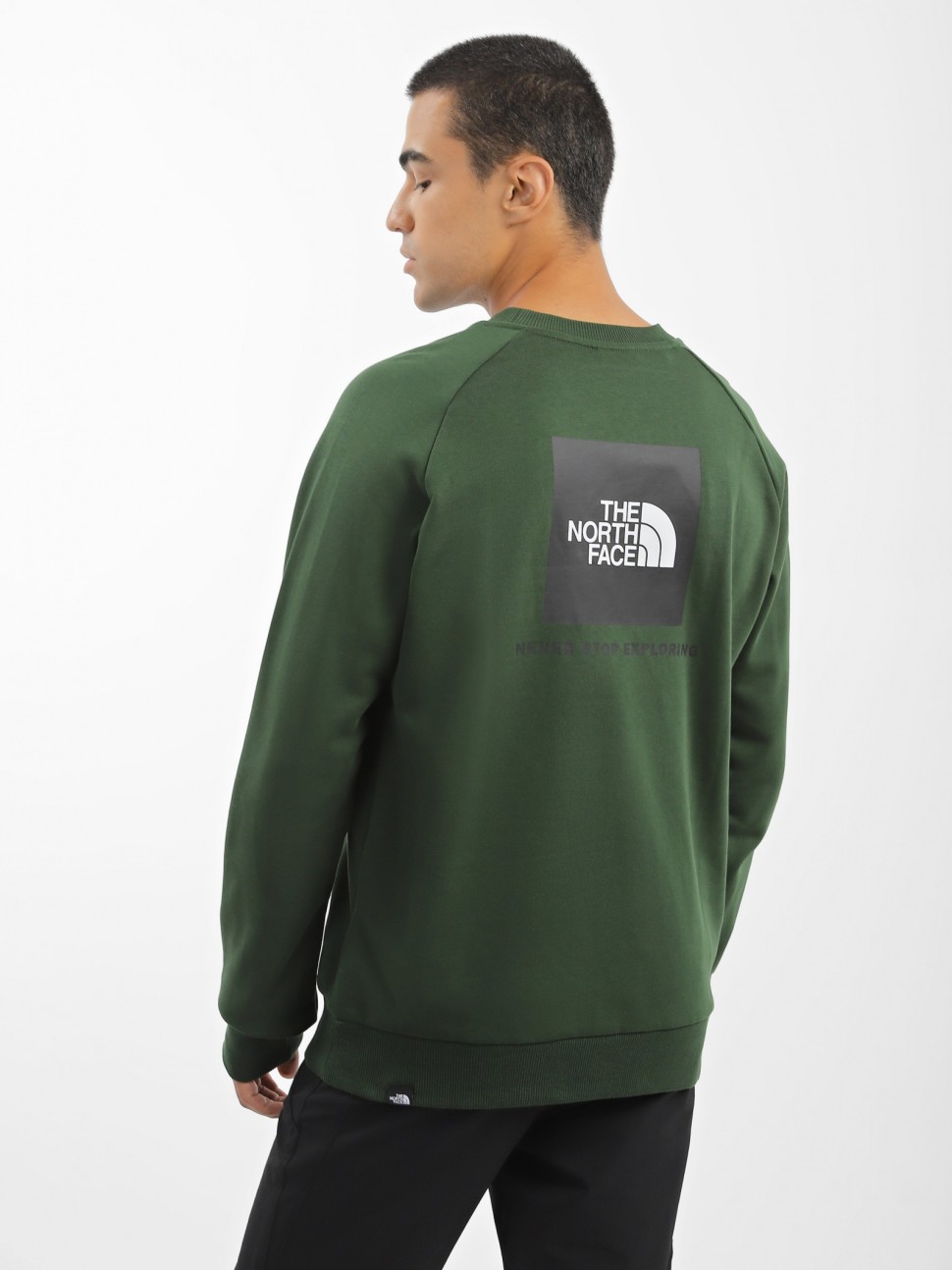 Світшот чоловічий The North Face M RAGLAN REDBOX зелений NF0A4SZ9I0P1 — фото 4