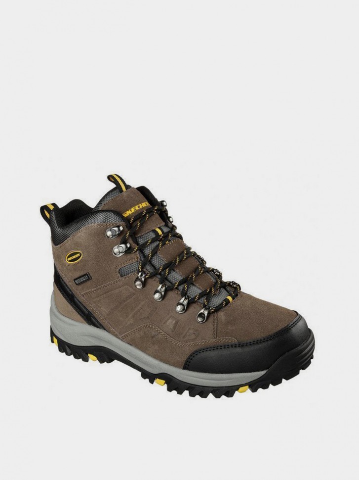 Ботинки мужские Skechers RELMENT - PELMO коричневые 64869 KHK изображение 5