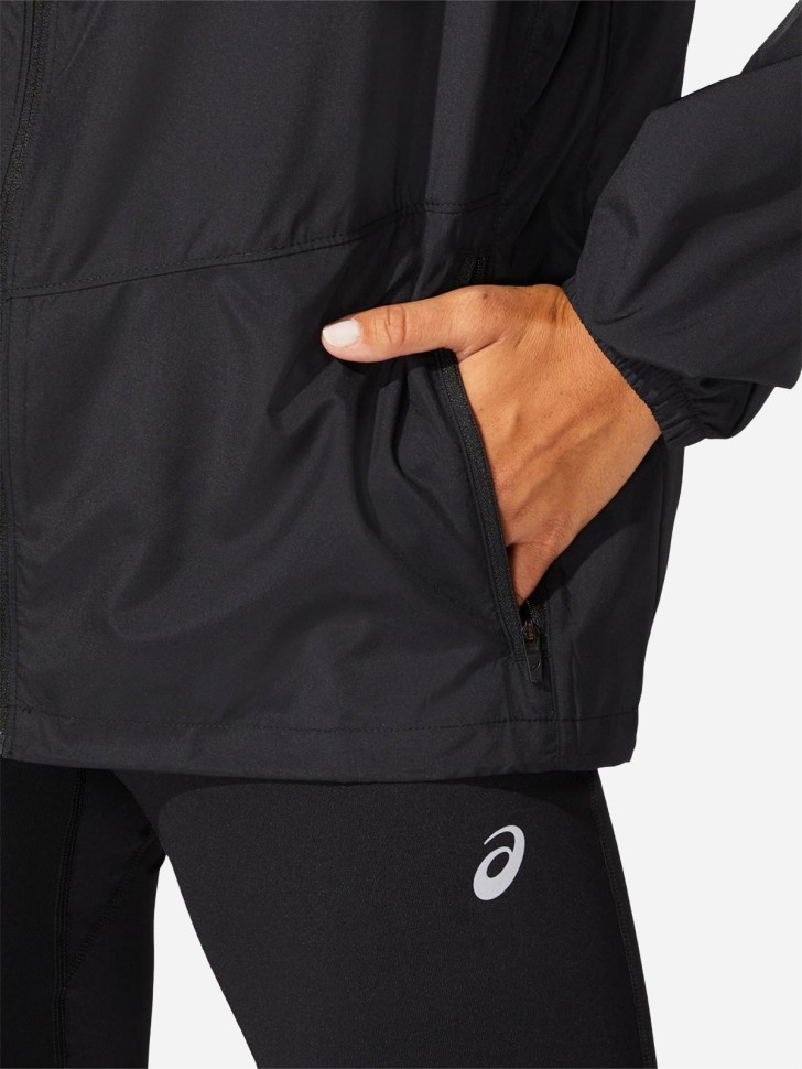 Ветровка женская Asics CORE JACKET черная 2012C341-001 изображение 5