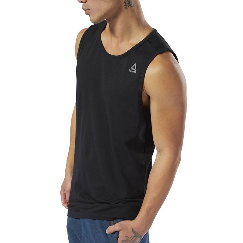 Майка мужская Reebok COMBAT PERFORATED черная DU4985 купить в интернет-магазине Sport City | Лучшая цена | Скидки | Акции | 0-800-339-532 изображение 2