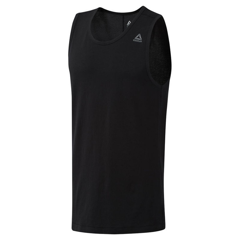 Майка мужская Reebok COMBAT PERFORATED черная DU4985 купить в интернет-магазине Sport City | Лучшая цена | Скидки | Акции | 0-800-339-532 — фото 1