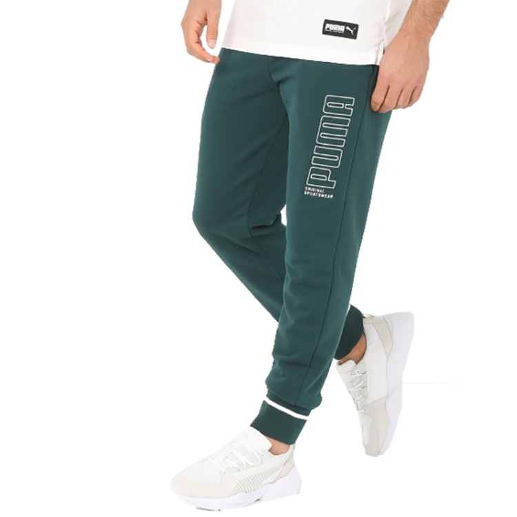 Брюки мужские Puma Athletics Pants зеленые 85414430 изображение 1