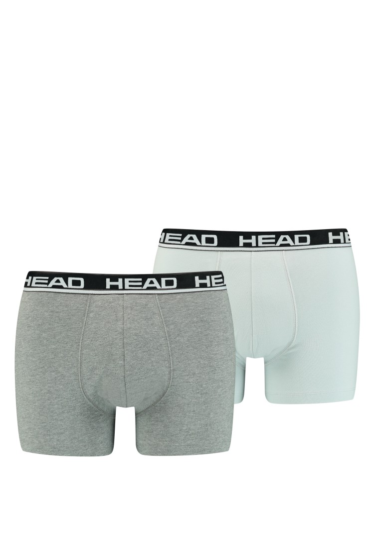 Труси чоловічі HEAD BASIC BOXER 2P сірі 701202741012 изображение 2