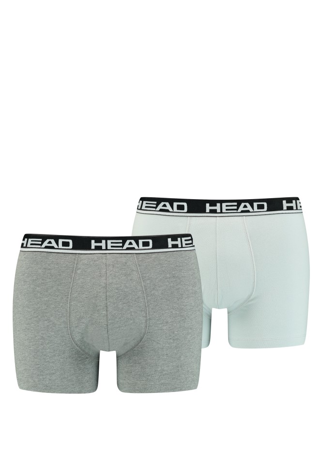 Труси чоловічі HEAD BASIC BOXER 2P сірі 701202741012 изображение 2