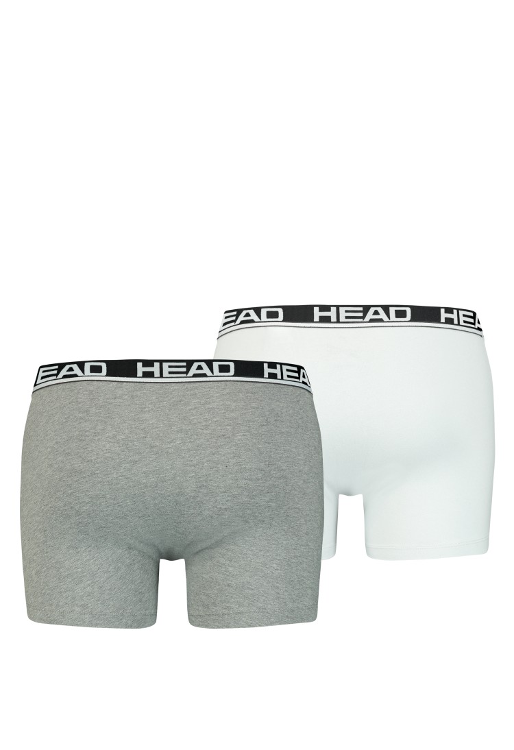 Труси чоловічі HEAD BASIC BOXER 2P сірі 701202741012 изображение 3
