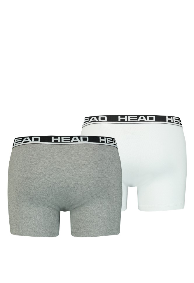 Труси чоловічі HEAD BASIC BOXER 2P сірі 701202741012 изображение 3