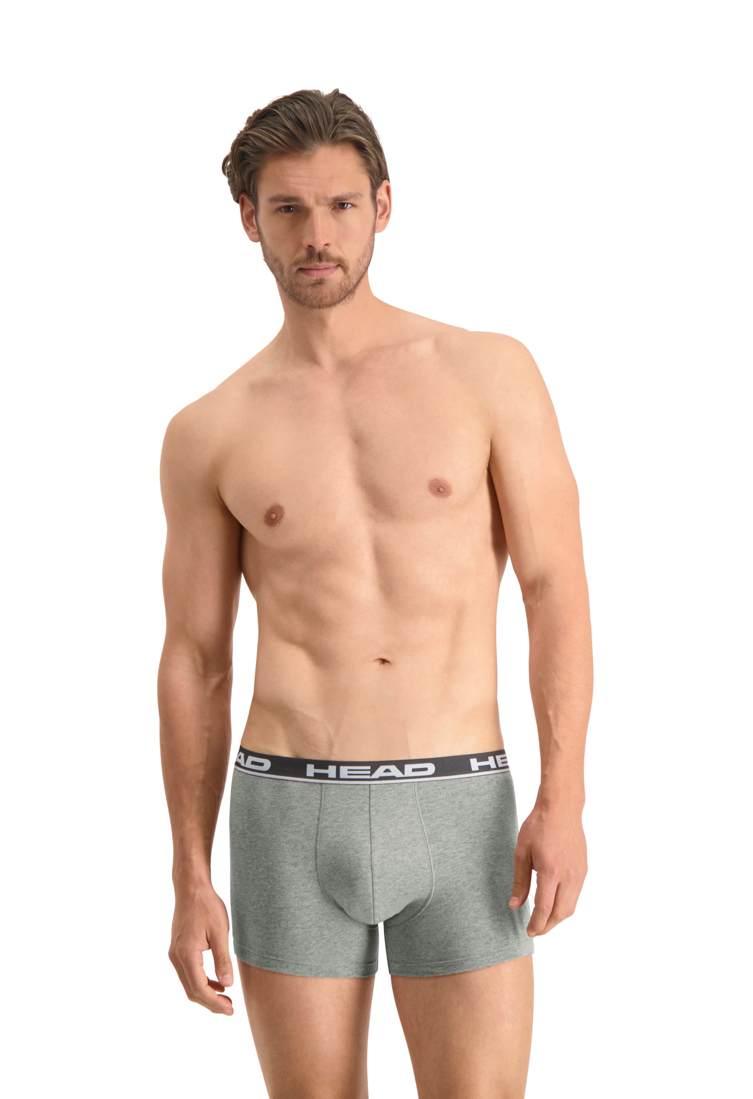 Боксери чоловічі HEAD BASIC BOXER 2P сірі 701202741012 изображение 4