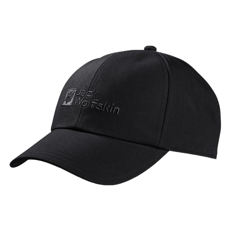 Бейсболка Jack Wolfskin BASEBALL CAP черная 1900675-6000 изображение 1