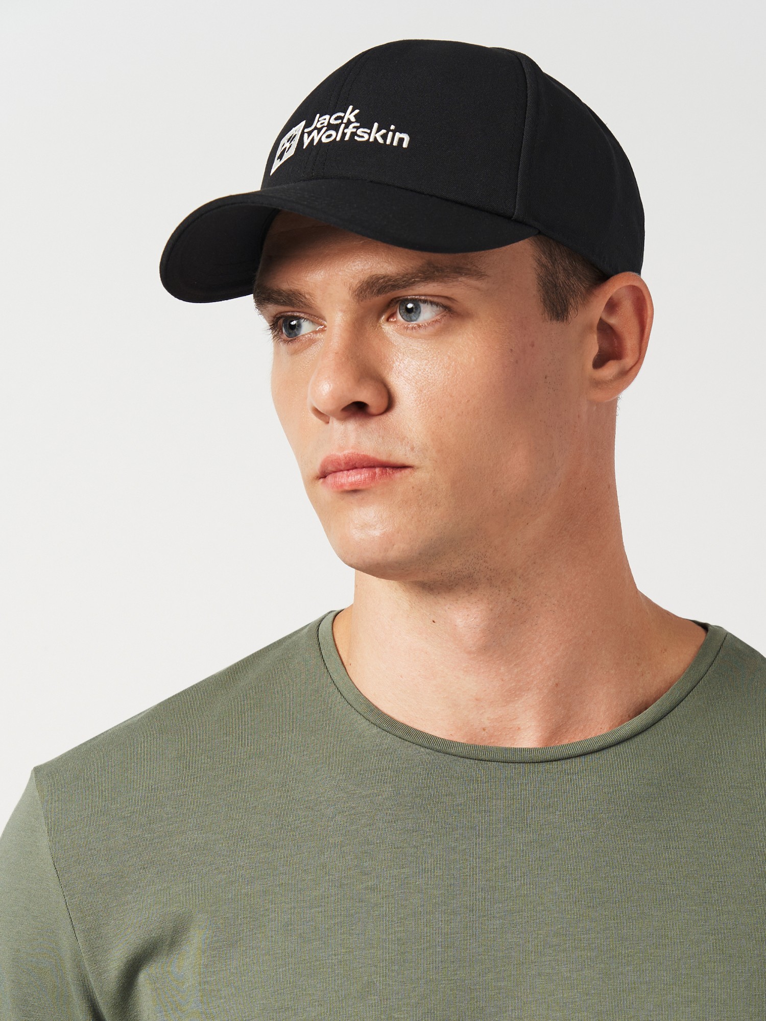 Бейсболка Jack Wolfskin BASEBALL CAP черная 1900675-6000 изображение 4
