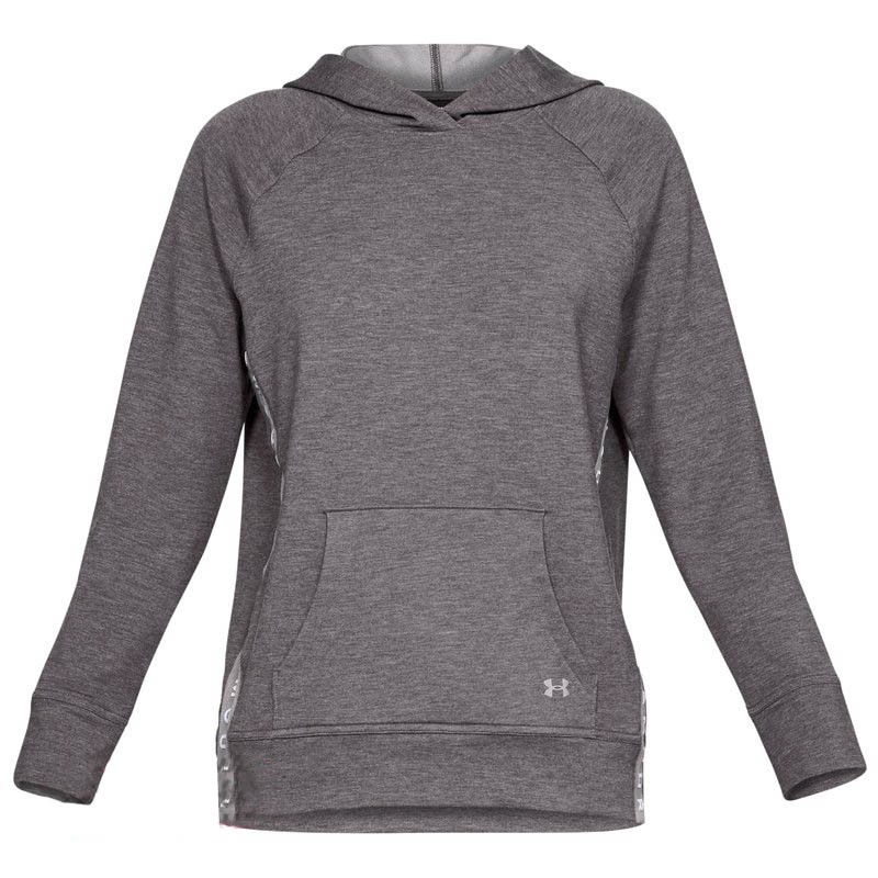 Толстовка женская Under Armour Featherweight Fleece серая 1328956-015 — Sport City Толстовка женская Under Armour Featherweight Fleece серая 1328956-015
