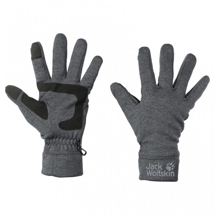 Перчатки Jack Wolfskin серые 1907921-6320 изображение 1