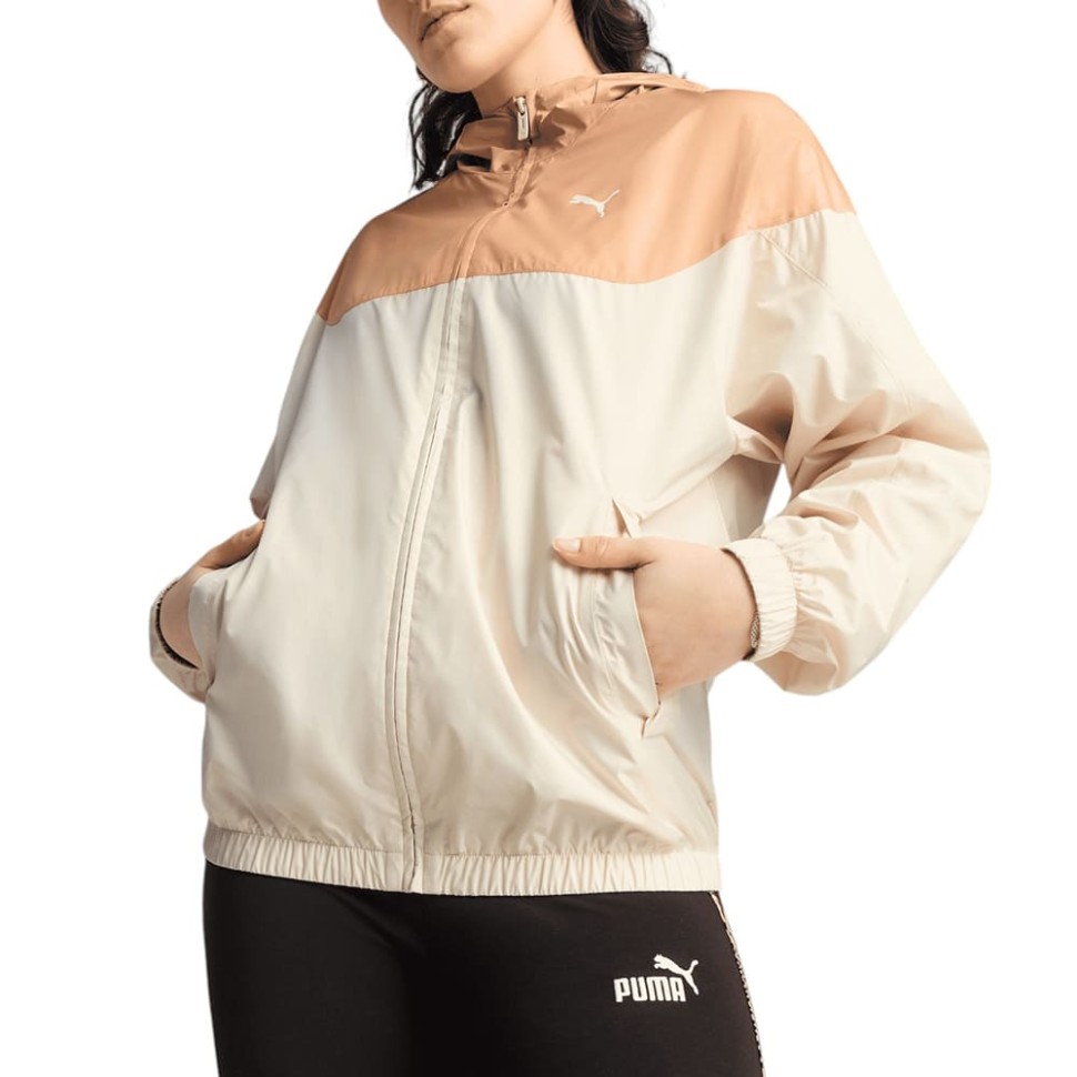 Вітрівка жіноча Puma ESS Relaxed Windbreaker бежева 68513487 — фото 1