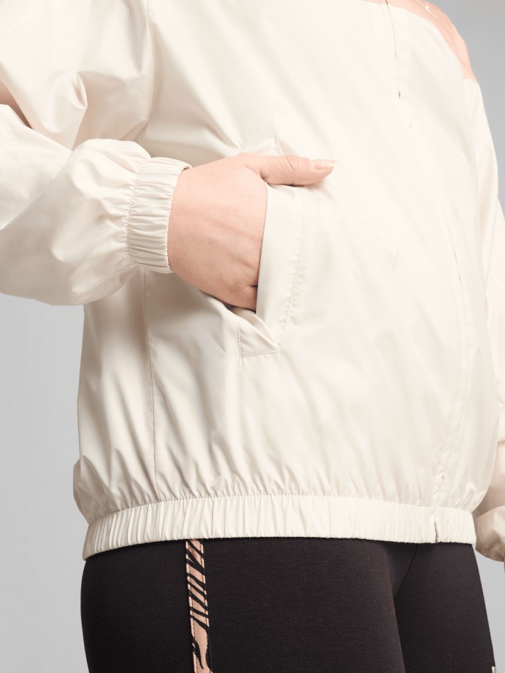 Ветровка женская Puma ESS Relaxed Windbreaker бежевая 68513487 изображение 4