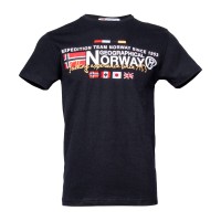 Футболка мужская Geographical Norway черная SR111-010 изображение 2