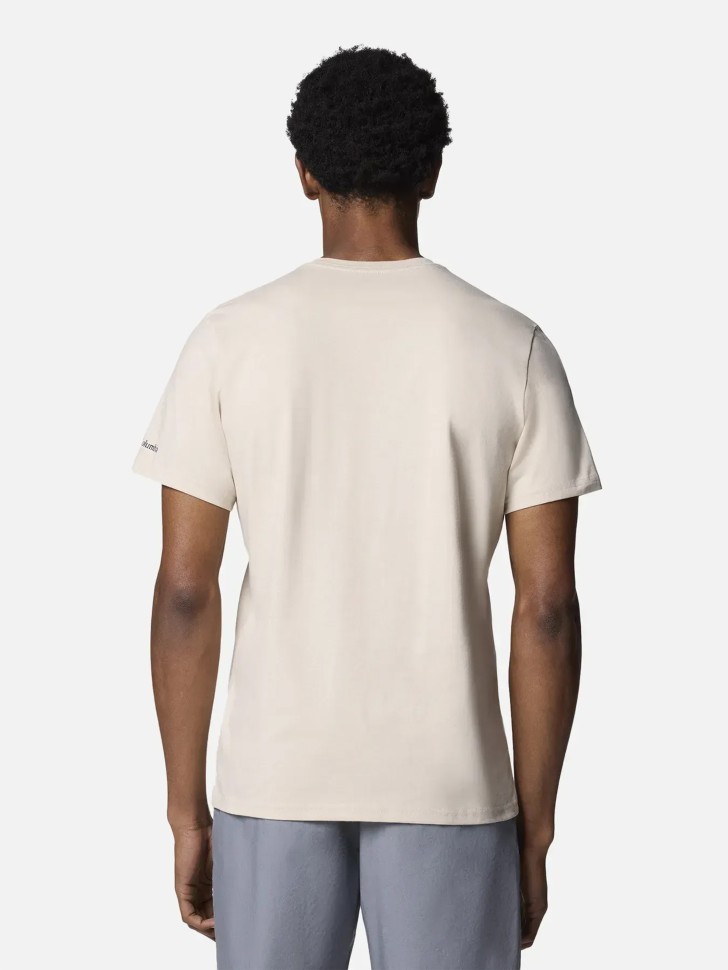 Футболка чоловiча Columbia Path Lake™ Graphic Tee II бежево-сіра 1934811-281 изображение 4