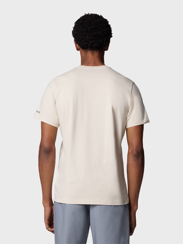 Футболка чоловiча Columbia Path Lake™ Graphic Tee II бежево-сіра 1934811-281 изображение 9