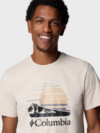 Футболка чоловiча Columbia Path Lake™ Graphic Tee II бежево-сіра 1934811-281 изображение 10