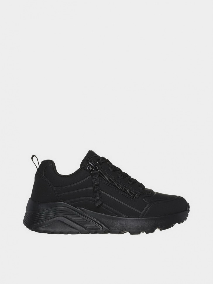 Кроссовки детские Skechers UNO LITE - EASY ZIP черные 310387L BBK изображение 2