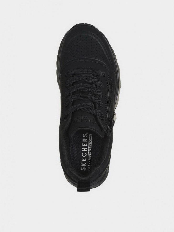 Кроссовки детские Skechers UNO LITE - EASY ZIP черные 310387L BBK изображение 4