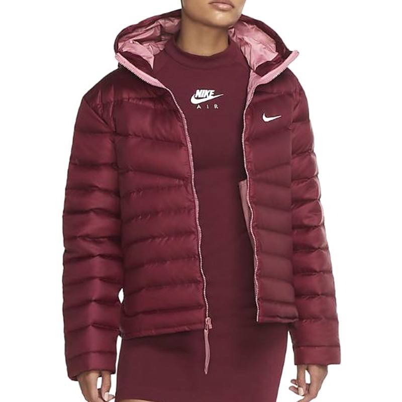 Куртка жіноча Nike W Nsw Wr Lt Wt Dwn Jkt бордова CU5094-638 — фото 2